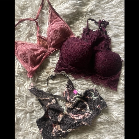 Victoria secret pink bundle 3 bras /bralette
